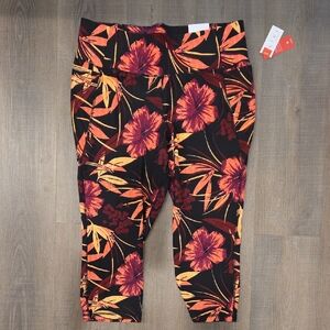 Lane Bryant Livi Floral Print Capri Leggings 18/20